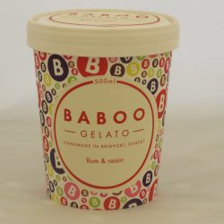 Baboo Gelato Rum & Raisin 500ml