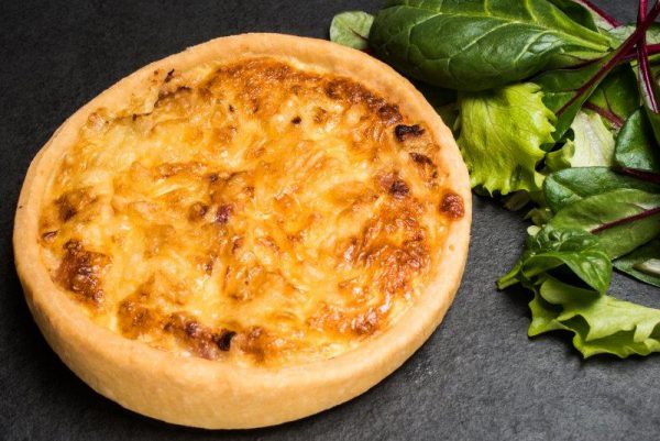 GF QUICHE GOATS CHEESE CARAMELISED ONION