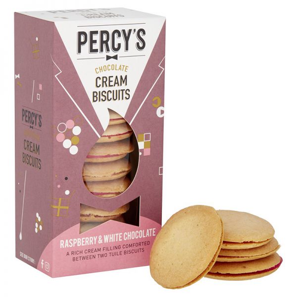 Raspberry & White Chocolate Biscuits