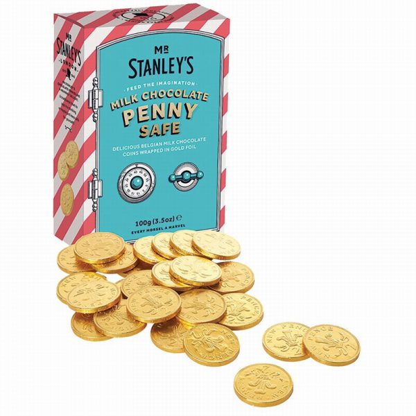 XM Mr Stanleys Milk Choc Penny Safe