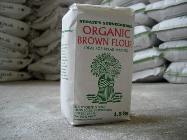 Organic brown flour