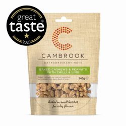 Baked Cashews & Peanuts Chill & Lime 140g