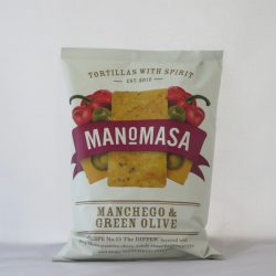 Mano Manchego & Green Olive Corn Chips 160g