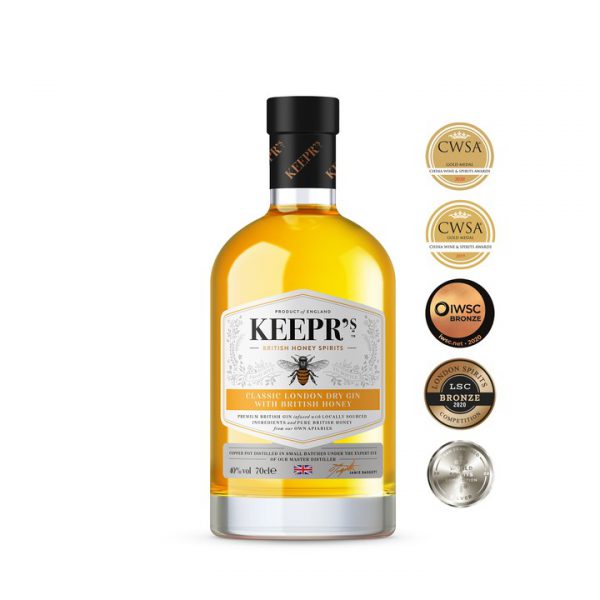 Keepers London Dry Gin & Honey 70cl