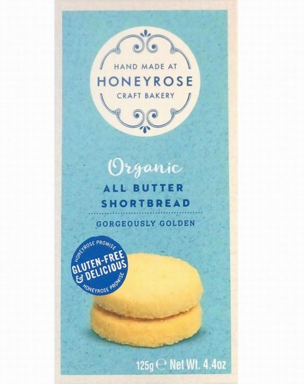 Honeyrose Org All Butter Sh/bread125g