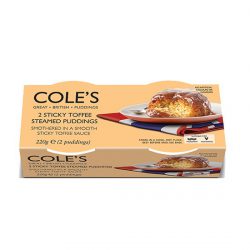 XM Coles Sticky Toffee Steamed Pudding