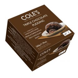 XM Coles Triple Choc Steamed Pudding