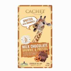Z Cachet Milk Choc Brownie Pretzel Bar 180g