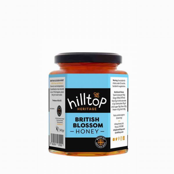 Hilltop British Clear Honey 340g
