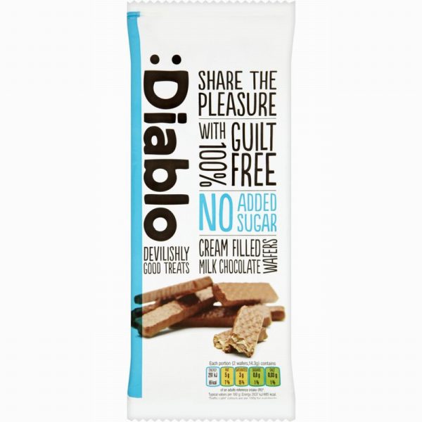 Diablo Milk Choc Wafer pack 100g