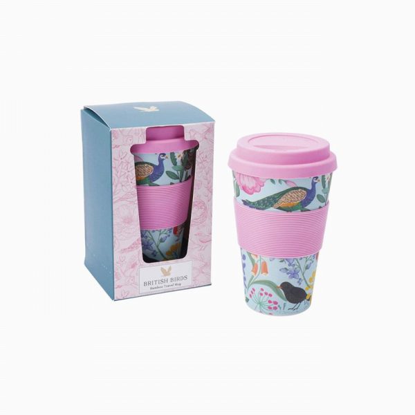 British Birds Bamboo Travel Mug