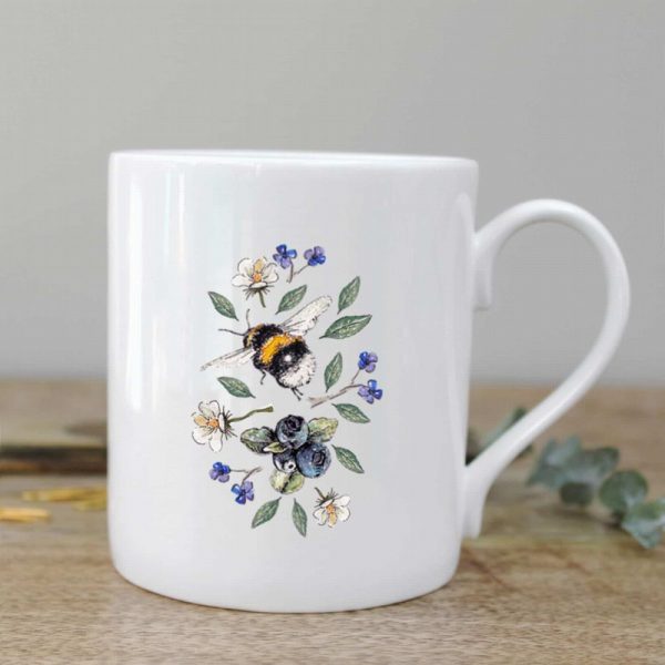 Wild Flowers Meadows Bee Mug