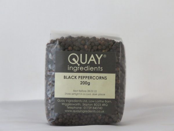 Quay Black Peppercorns BB 200g