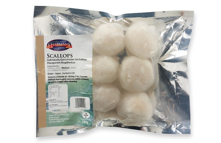 Frozen Scallops The Udder Farm Shop