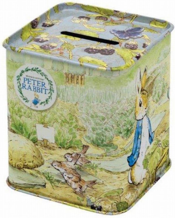 Peter Rabbit Money Box Tin wIth Jelly Beans