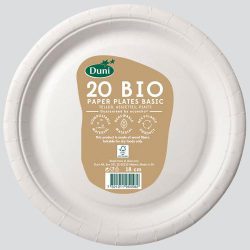 20 Brown Bio Plates 18CM