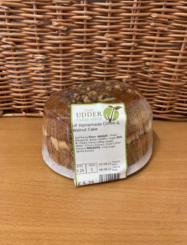 Udder Coffee & Walnut Cake