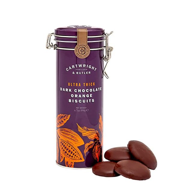 CB Ultra thick dark chocolate and orange biscuits