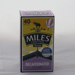 Miles Decaffeinated Tea Bags 40
