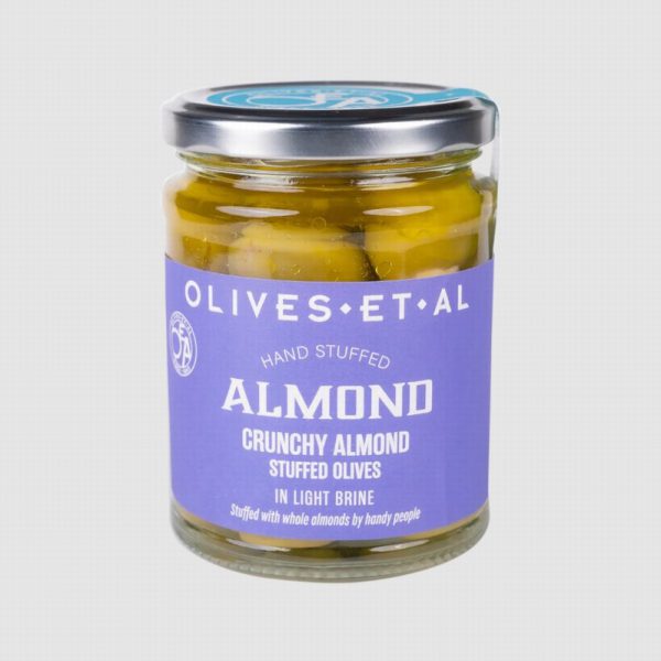 Jar Almond Stuffed Olives Brine