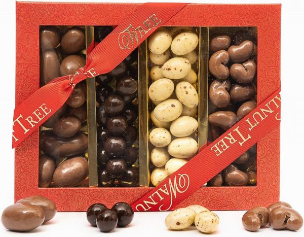 Four Stripe Assorted Chocolate Almond Box 430g