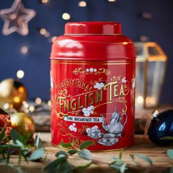 XM Vintage Victorian 240 Teabags Red Tin