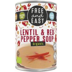 Free & Easy Lentil & Red Pepper Soup