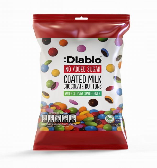 Diablo Milk Choc Buttons 40g