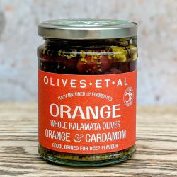 Jar Olives Orange & Cardamon brine
