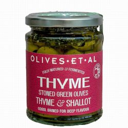 Jar Olives Tyme, Shallot & Lemon brine