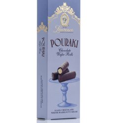 XM Pouraki Dark Chocolate Hazelnut Cream Wafer Rolls
