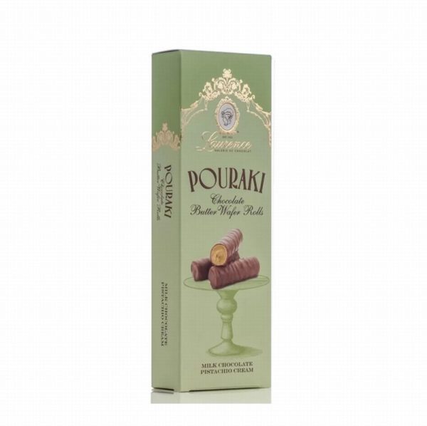 XM Pouraki Pistachio Cream Wafer Rolls