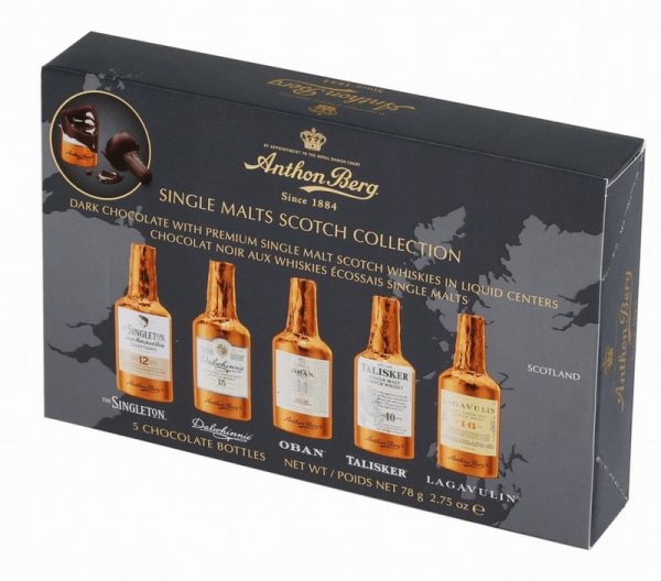 XM Anthon Berg Choc Malt Whisky 5 bottles