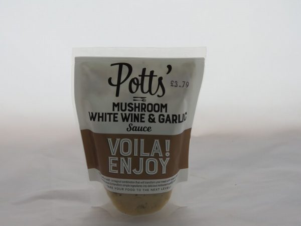 Potts Mushroom White Wine Sauce