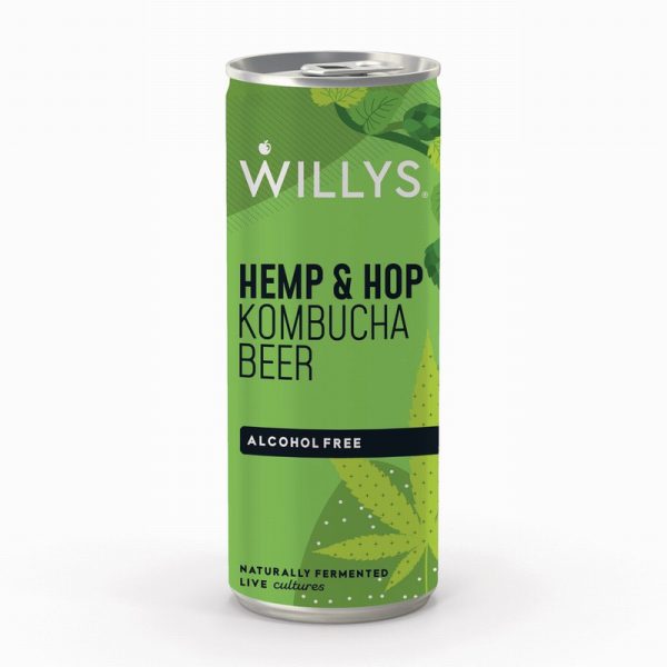 Willy's Hemp Hop Kombucha A Free Beer 250ml