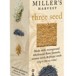 Millers 3 Seed Chesse Crackers 125g