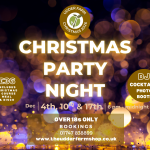 CHRISTMAS PARTY NIGHTS – BOOK NOW!