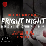 Read more about the article Fright Night – Saturday 1st November