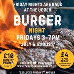 Friday night is burger night and Kids eat FREE
