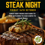 The Udder Farm Steak Night – Friday 16th October